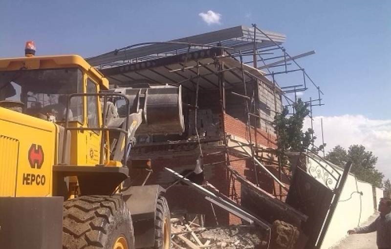  ۲۰ بنای غیرمجاز در اراضی کشاورزی شهر ری تخریب شد