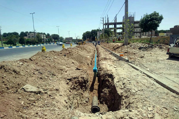  اصلاح و نوسازی ۵ هزار متر از شبکه توزیع شهری در ورامین