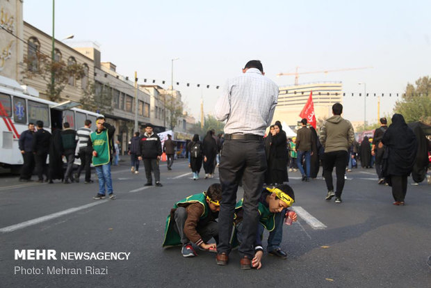  افزایش ۴۰ درصدی شرکت کنندگان در راهپیمایی جاماندگان اربعین تهران