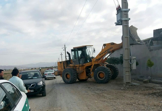  ۲۸ مورد ساخت وساز غیرمجاز در اراضی کشاورزی پاکدشت تخریب شد