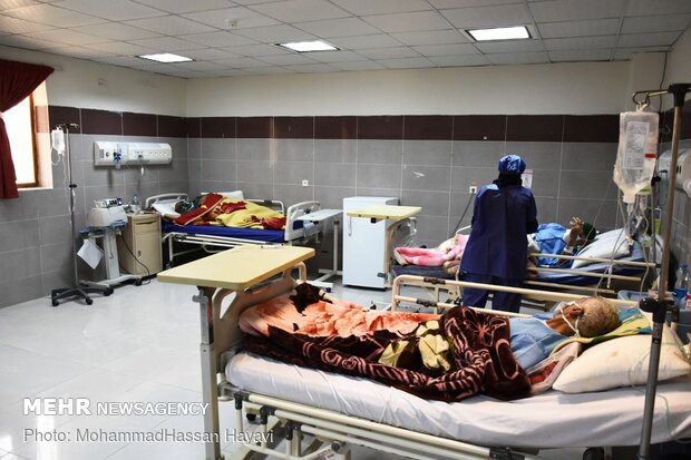  ۴۰ تخت بیمارستان شهید ستاری قرچک به بیماران کرونایی اختصاص داشت