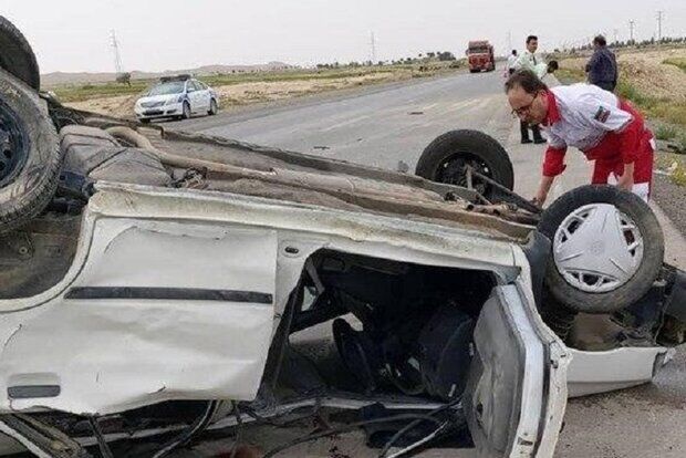  واژگونی خودرو در ورامین یک کشته و سه مجروح برجا گذاشت