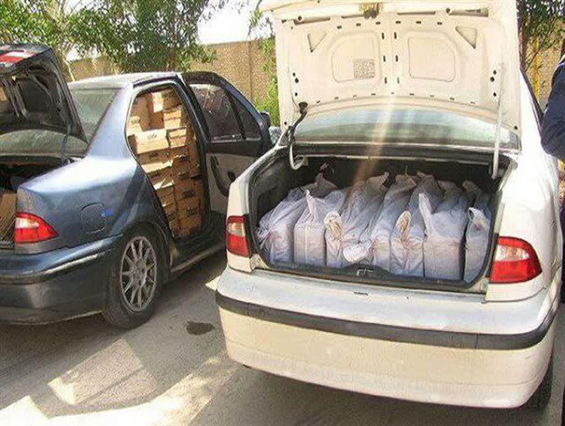  توقیف ۲ دستگاه خودرو حامل کالای قاچاق در جنوب تهران